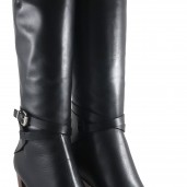 Дамски ботуши от естествена кожа на висок ток Ingiliz - 17214-01