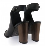 Дамски сандали от естествена кожа на висок ток Ingiliz 6209-2638