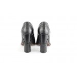 Дамски елегантни обувки от естествена кожа Ingiliz 16202-01-Черни
