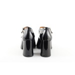 Дамски елегантни обувки от естествена кожа Ingiliz 16203-02 - Черни