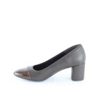 Дамски елегантни обувки от естествена кожа Tara 17306 - Тъмно кафяво 
