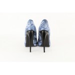 Дамски елегантни обувки от естествена кожа с цветен мотив Ingiliz 4295