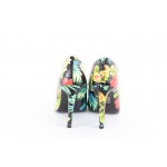 Дамски елегантни обувки от естествена кожа с цветен мотив Tara 18137